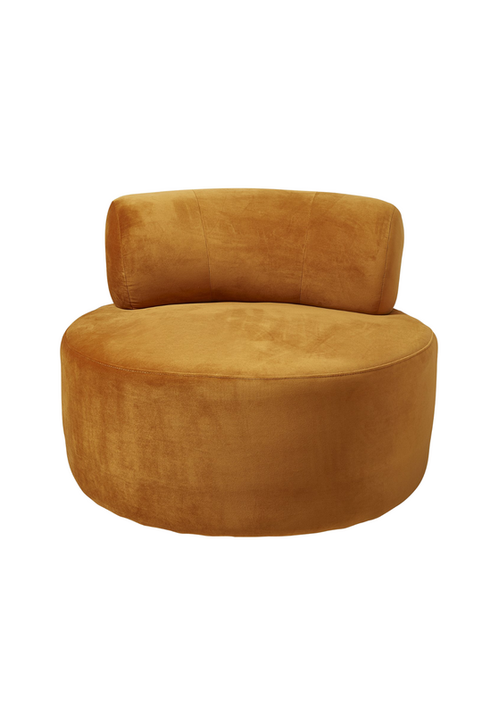 Hannah Swivel Chair - Cognac