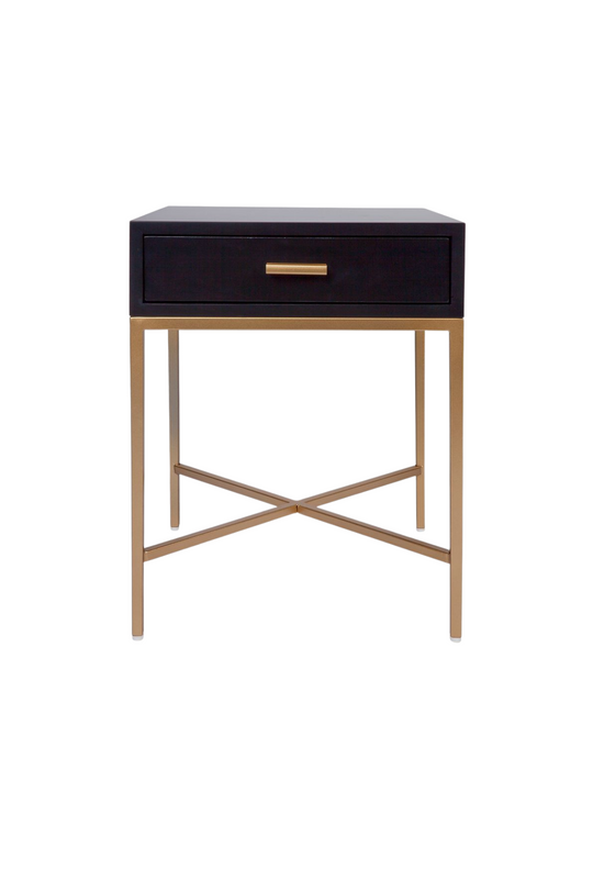 Nessi Bedside Table Black