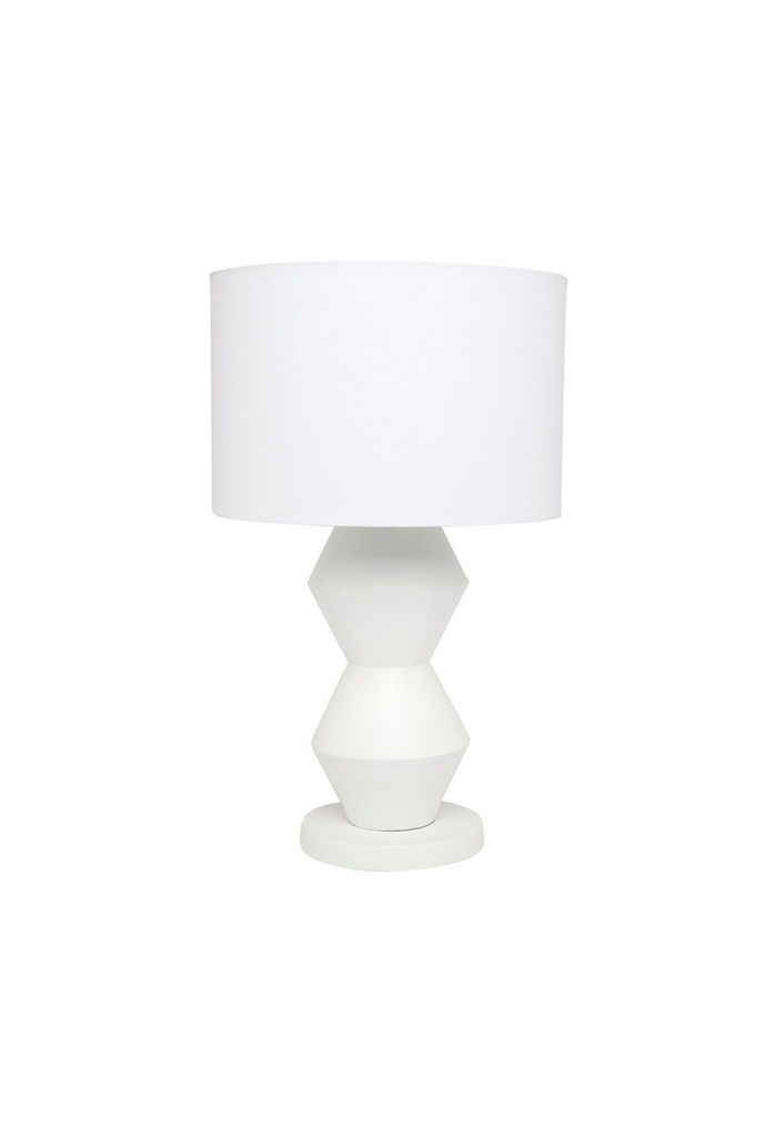 Abby Table Lamp - White