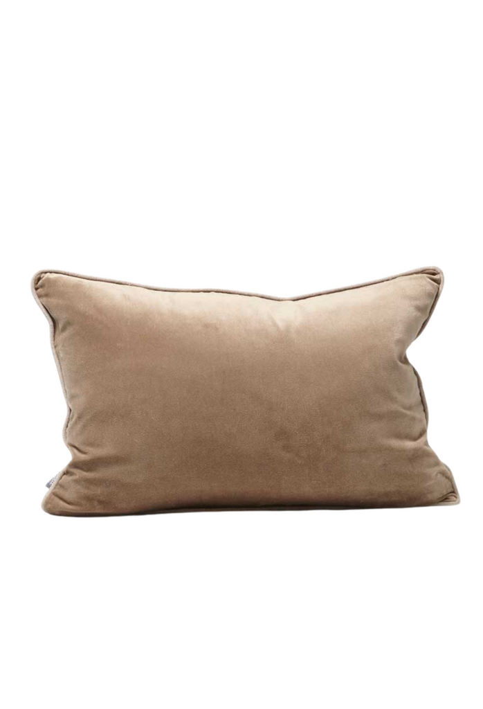 Lyndell Velvet Cushion - Natural