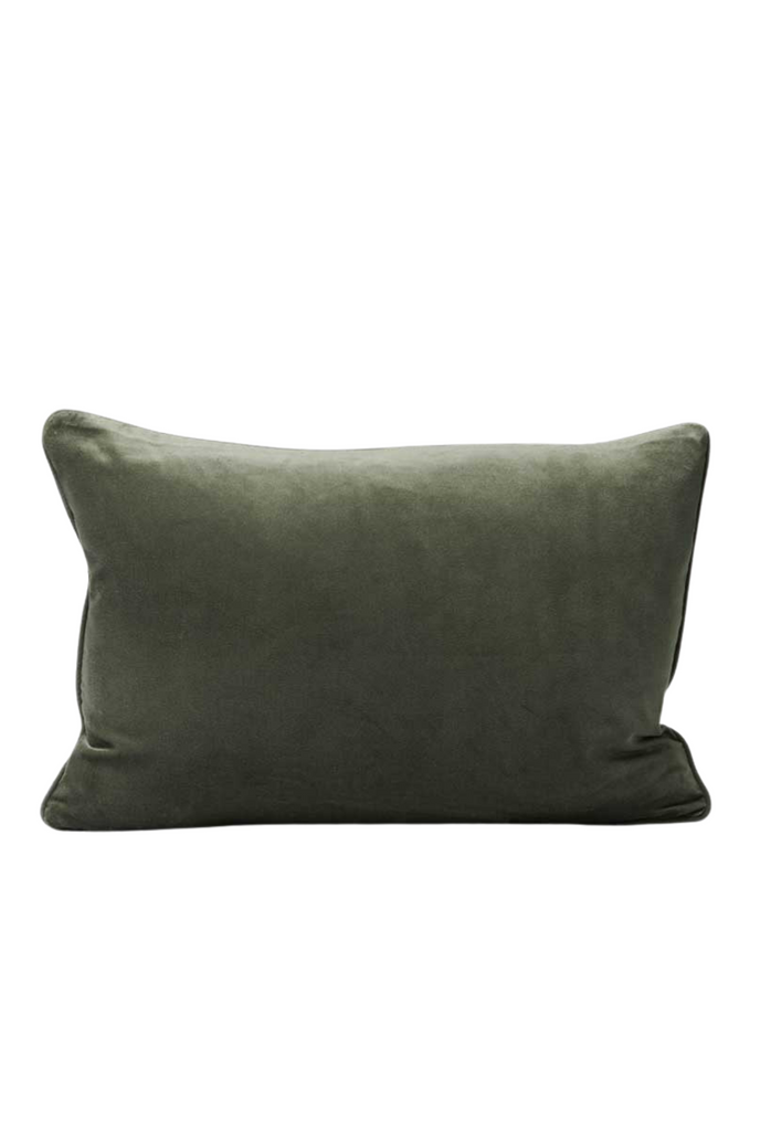 Lyndell Velvet Cushion - Khaki