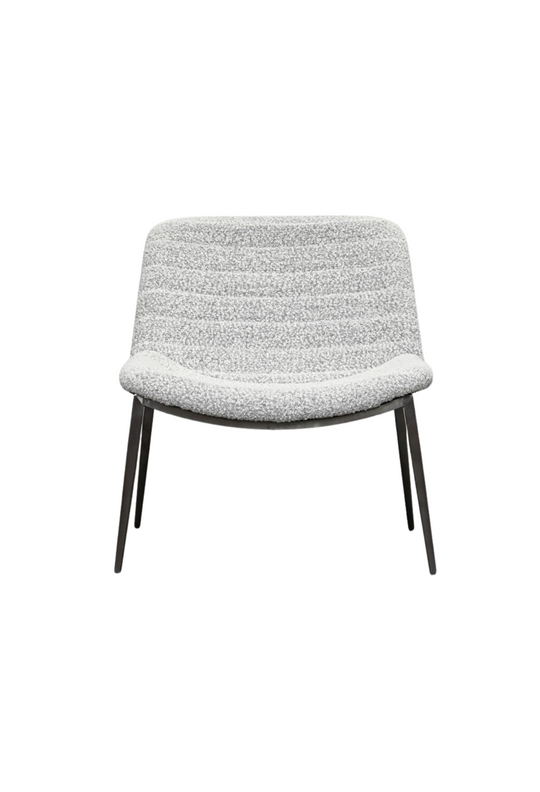 Ancora Chair - Black and White Boucle