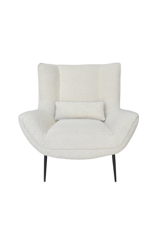 Enze Armchair - Ivory Boucle