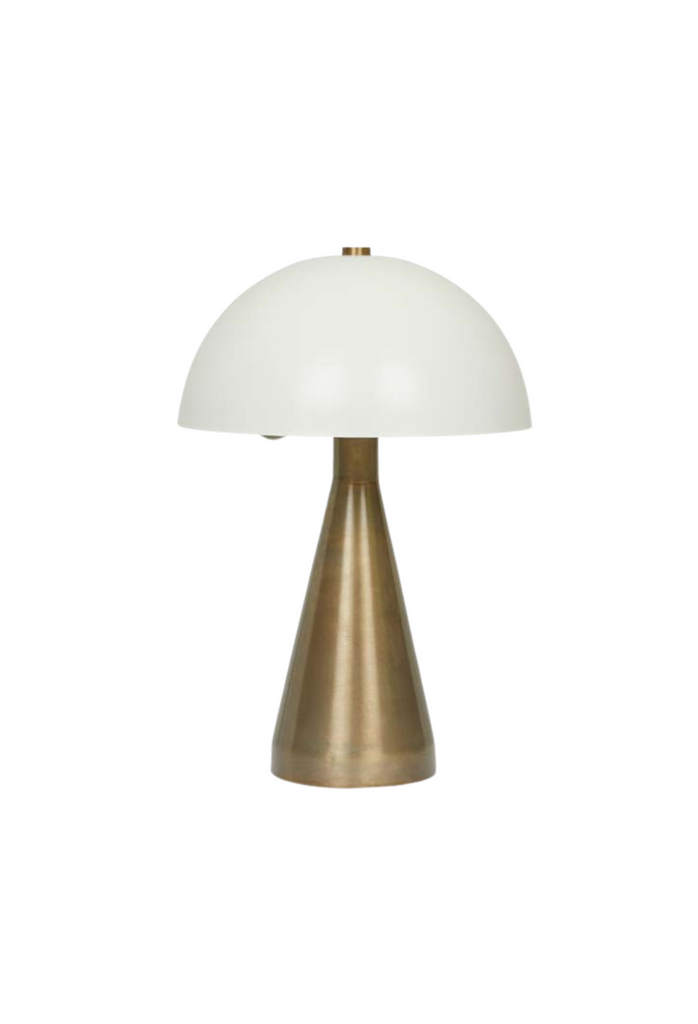 Estelle Dome Table Lamp - Antique Brass