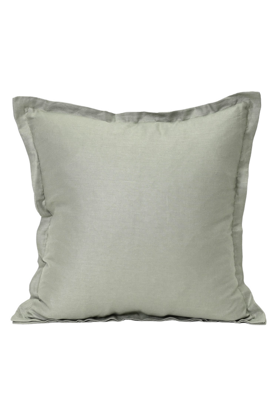 Estelle Linen Cushion - Light Sage