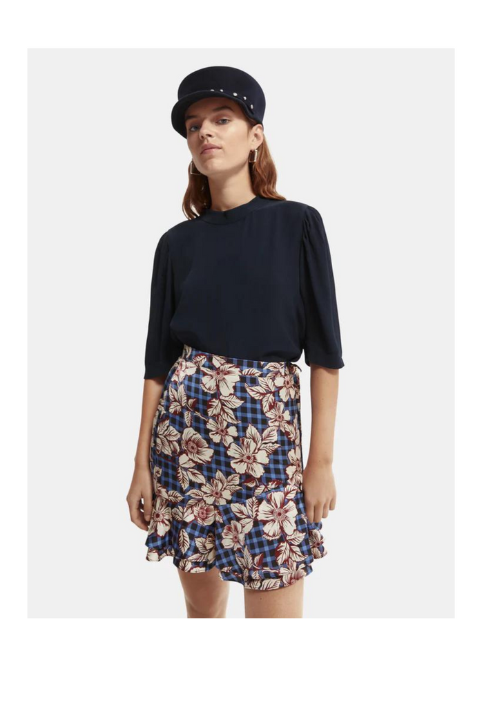 Open Back Neck Top - Black