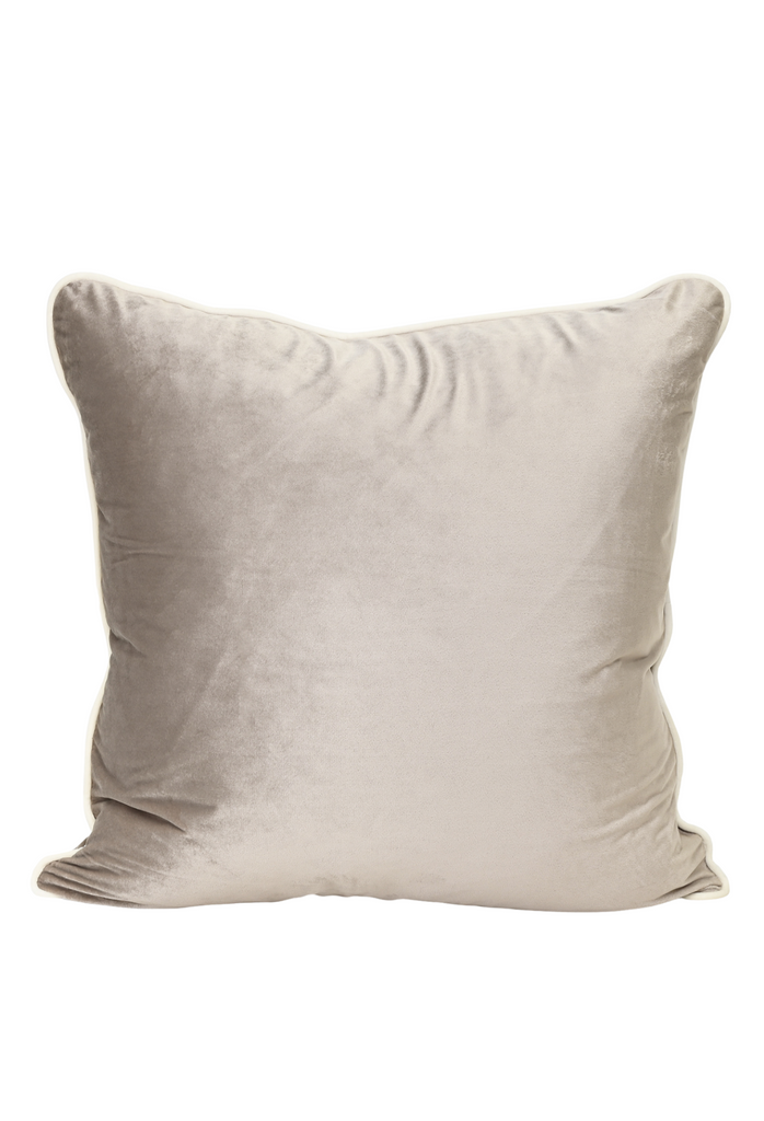 Coco Piped Cushion Nougat - White Piping
