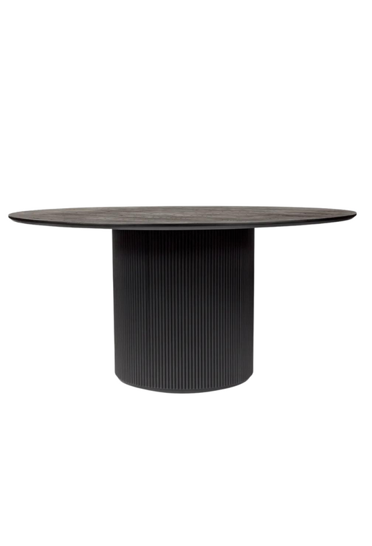 Arlonald Round Dining Table - 1.5m Black