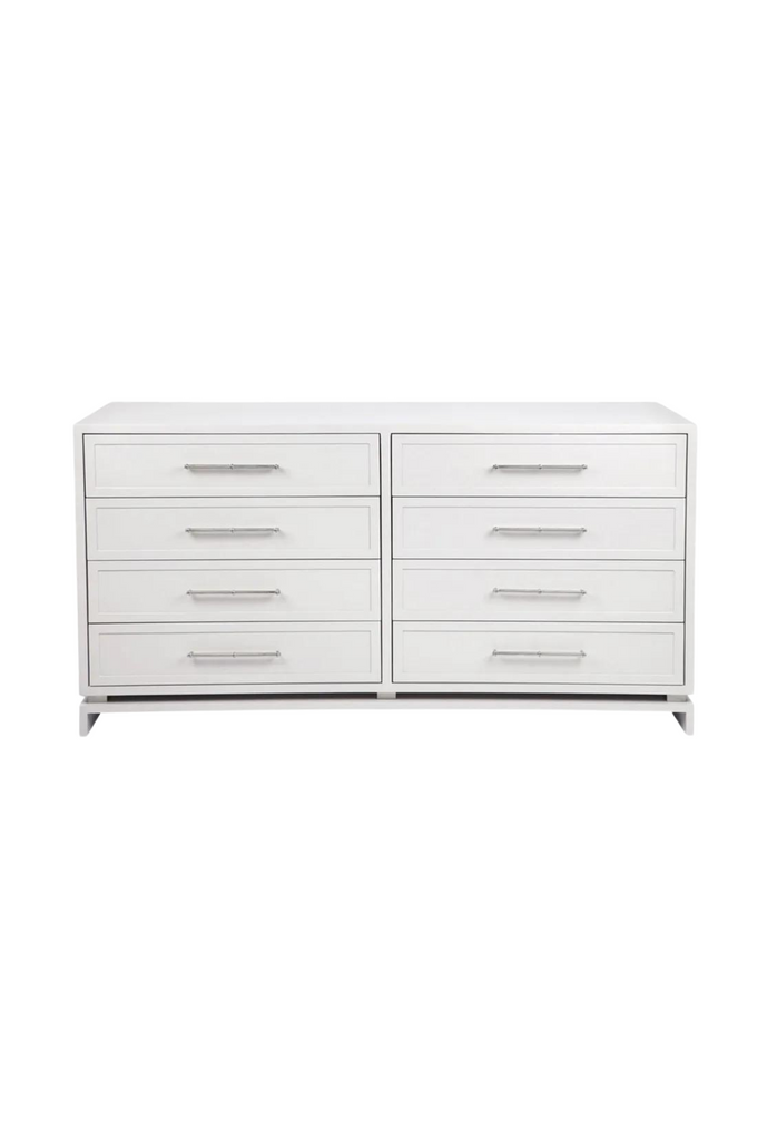 White 8 drawer chest
