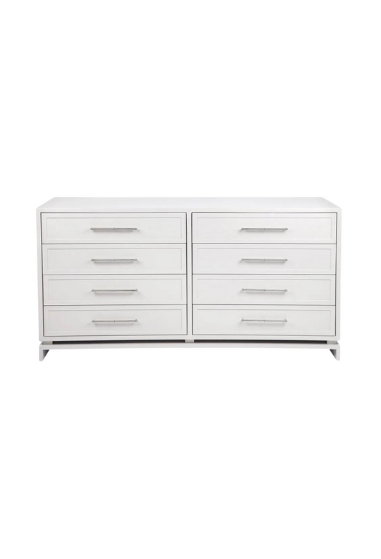 Perla 8 Drawer Chest - White
