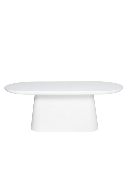 Clinton Oval Dining Table - White