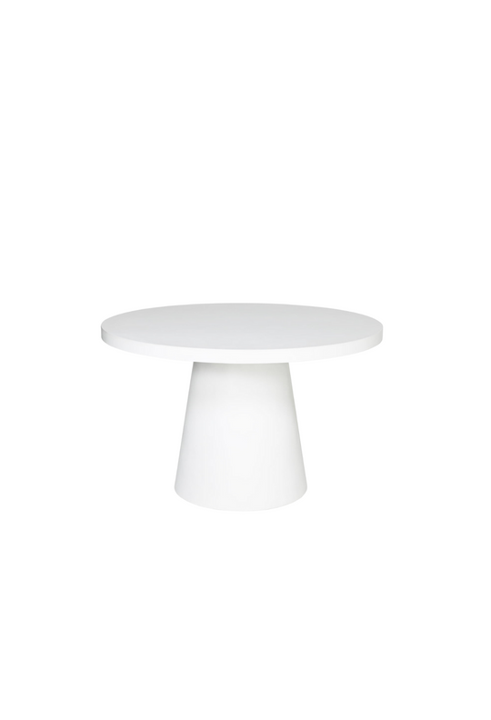 Clinton Round Dining Table - White