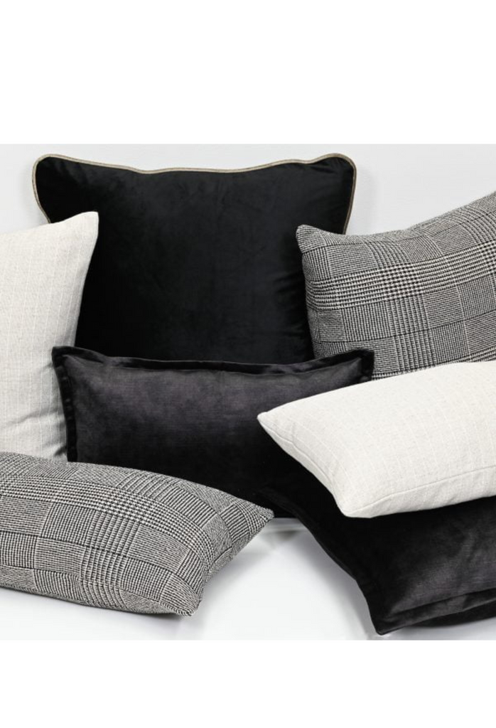 Coco Textures Cushion - Duke Tweed Black