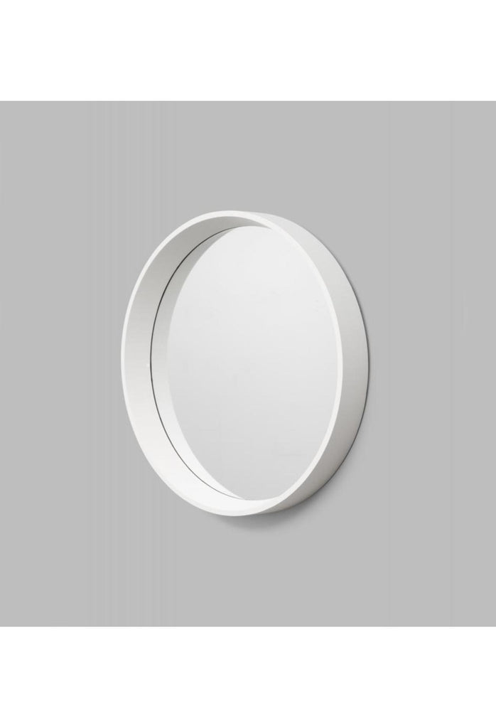 Austins Round Mirror Bright White