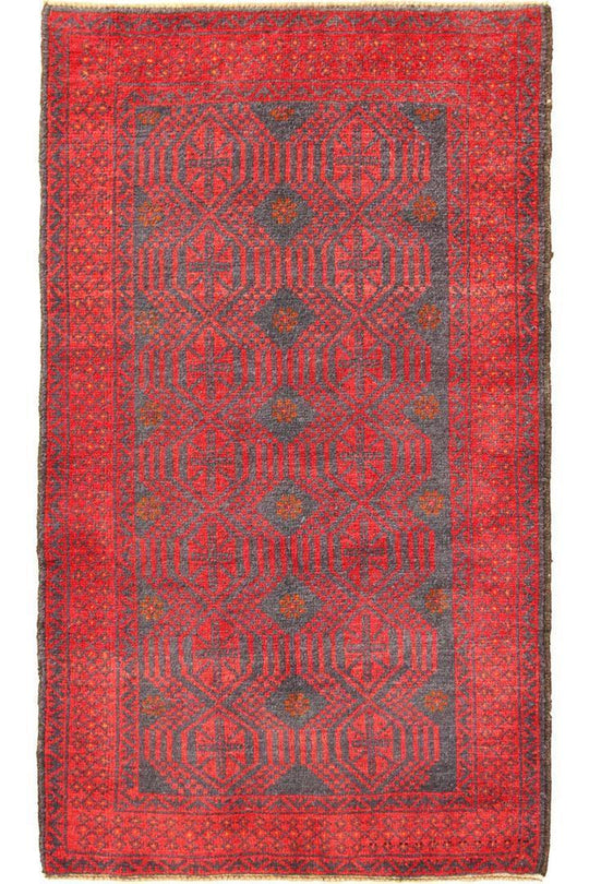 Baluch Hand Knotted  Wool Rug - 125x80 cm