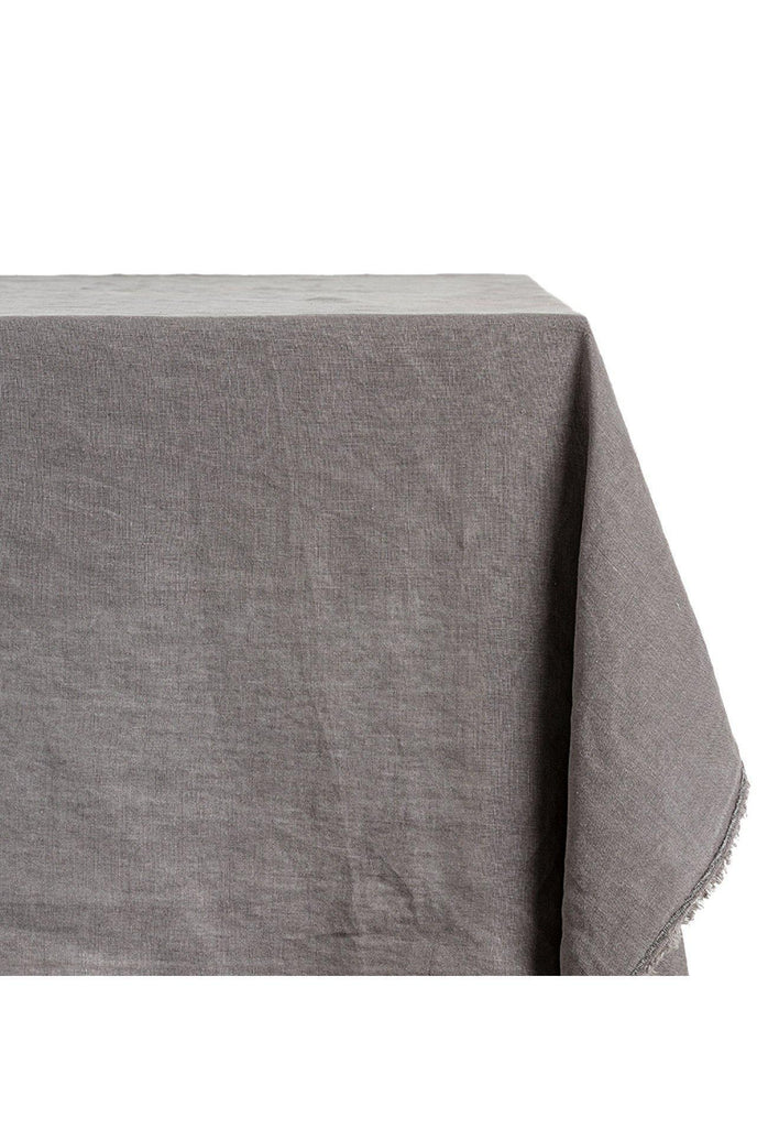Bays Linen Tablecloth Rectangle - Dark Grey