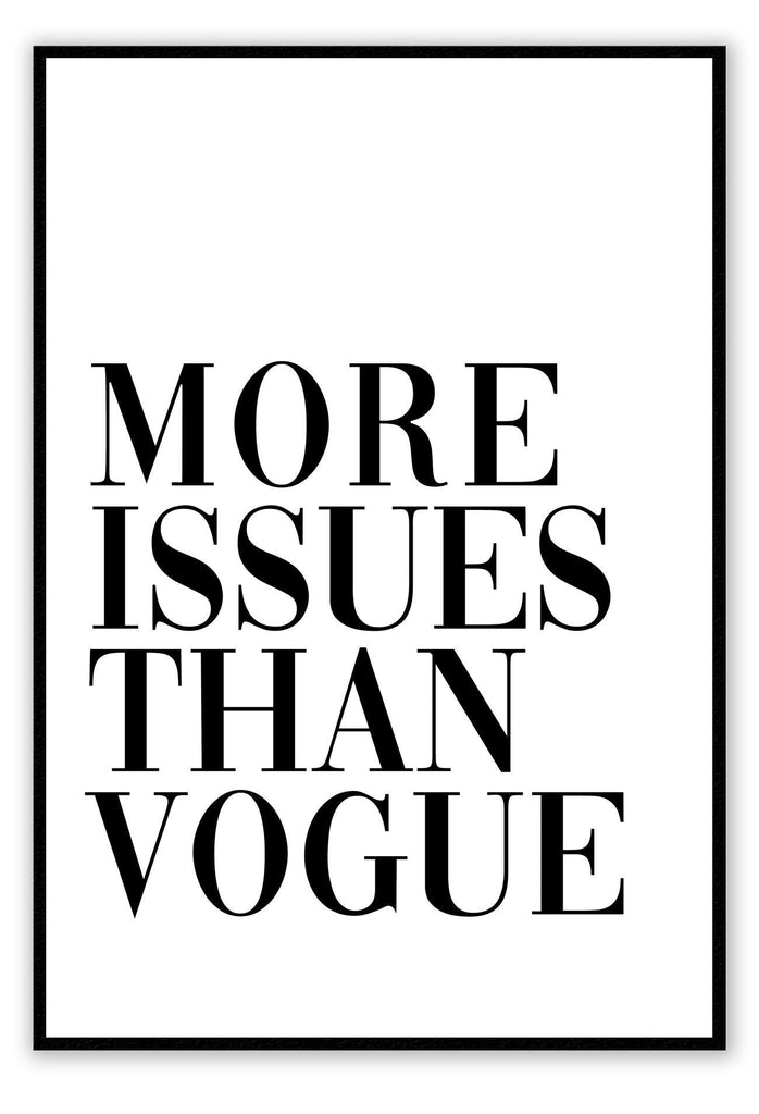 More Issues than Vogue White