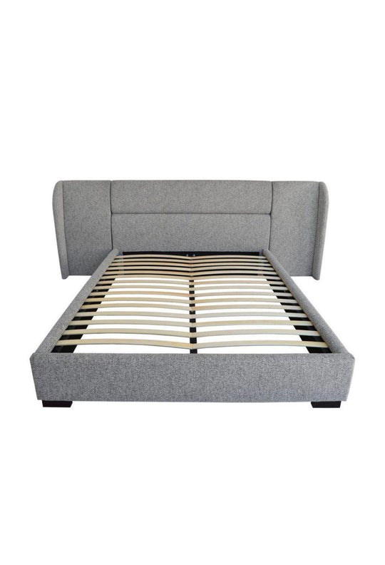 Braxton Bed - Textured Grey