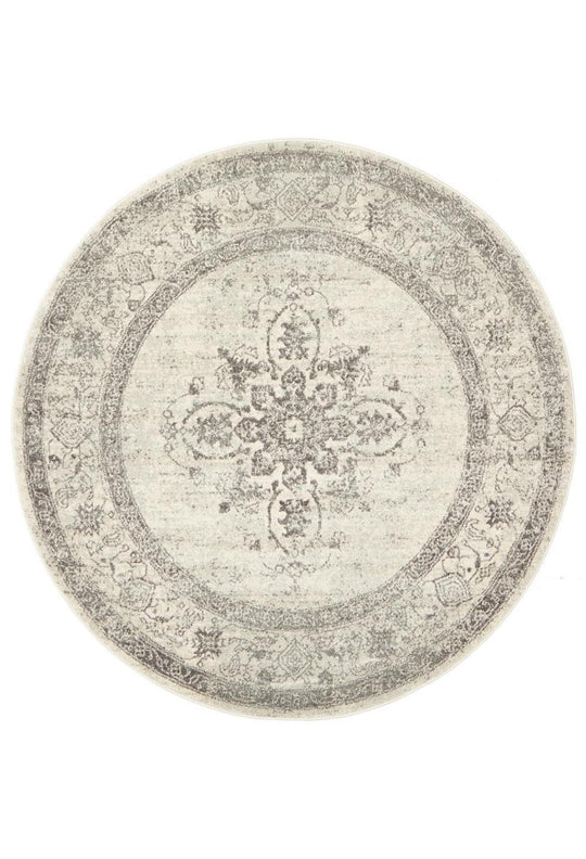 Cintura 977 Silver Round Rug