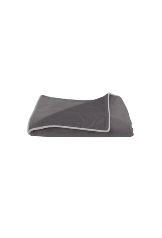 Coco Velvet Throw - Charcoal