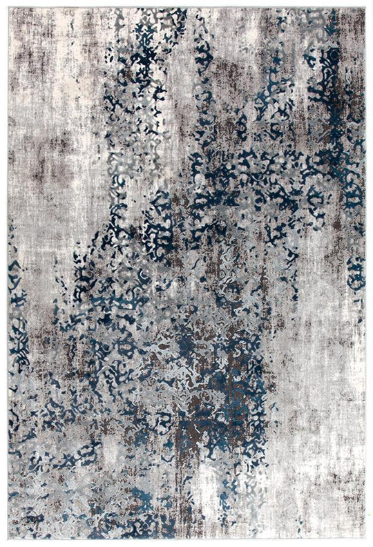 Keisha Casper Distressed Rug Blue Grey White