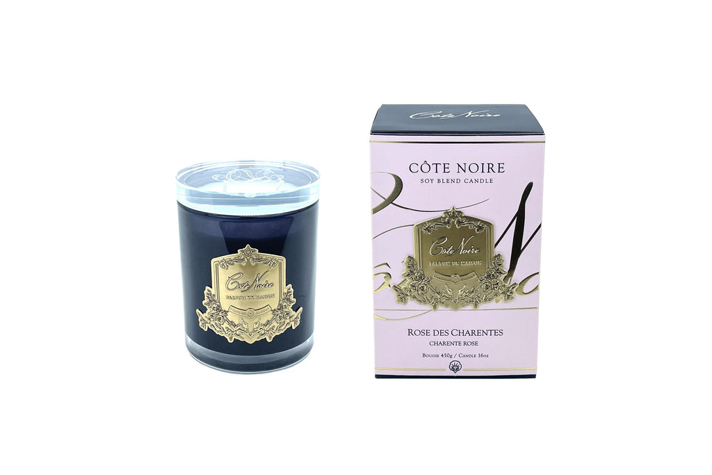 Charente Rose - Cote Noire Gold Badge Candle - 450g