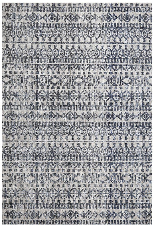 Lucinda Tara Navy Grey Rug