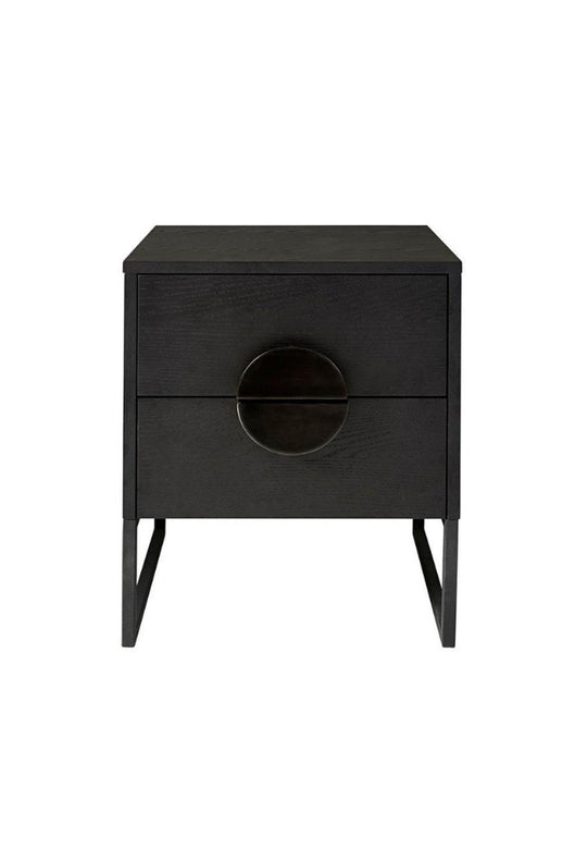 Lucy Bedside Table - Black