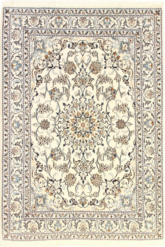 Nain Medallion Hand Knotted Wool 196x143 cm