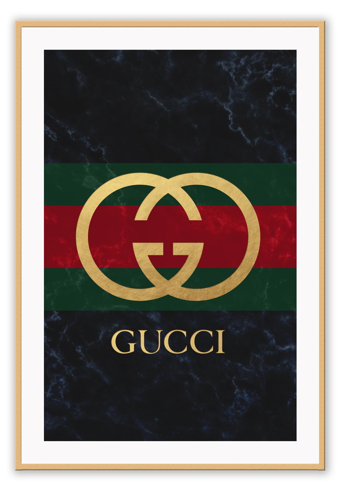 Green and red gucci logo Clearance