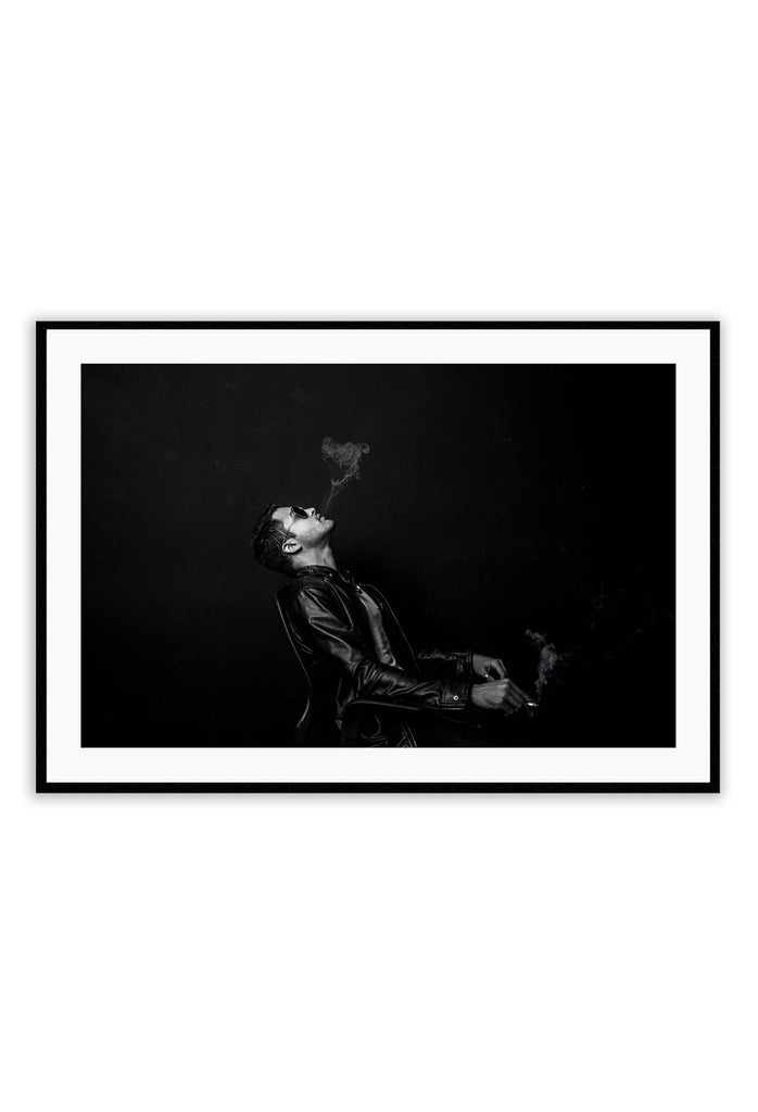 Black and white landscape celebrity singing smoking iconic photography fashion