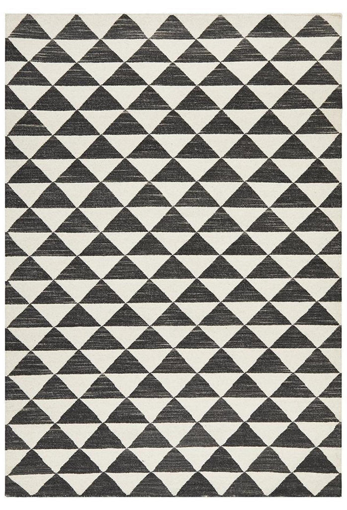 Sudi Astrid Geo Flat Weave Wool Rug