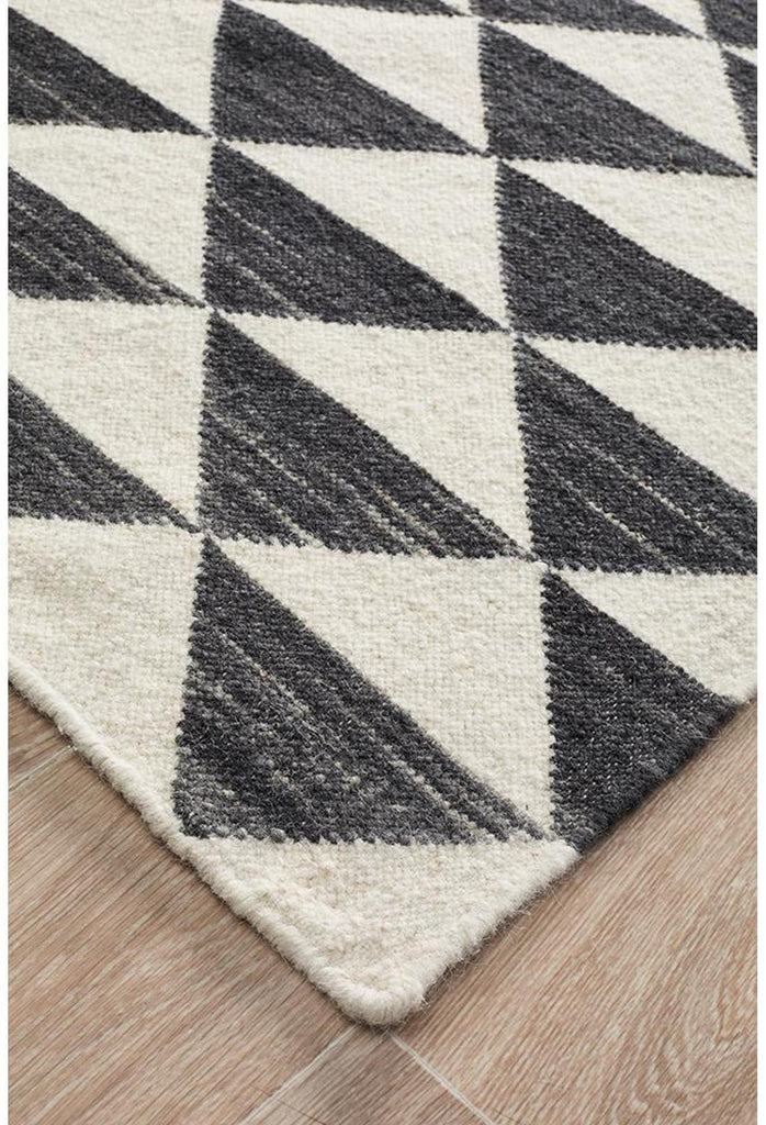 Sudi Astrid Geo Flat Weave Wool Rug