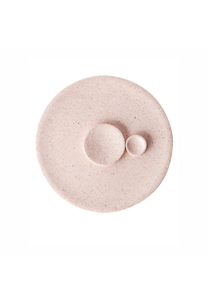 Terrazzo Dimple Tray - Medium Rose