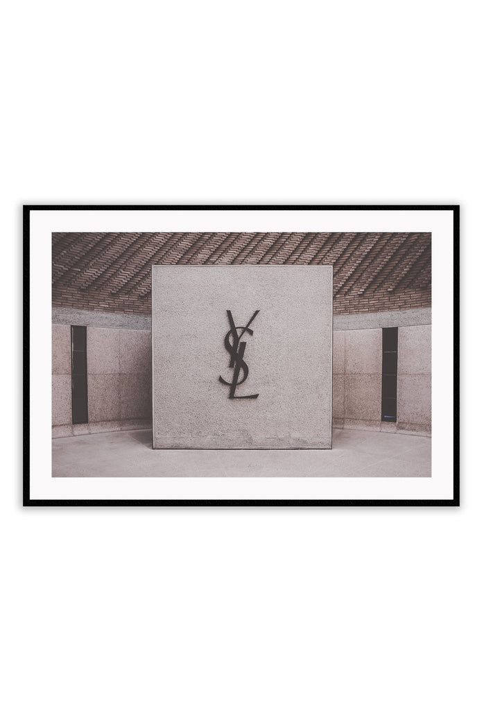 Fashion Yves Saint Laurent print landscape iconic brand photography neutral tones 
