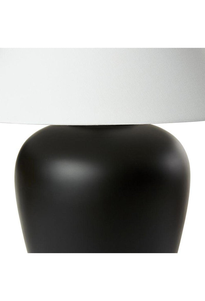 Yuza Lamp - Black Ceramic